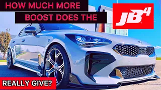 Testing JB4 BOOST LEVELS IN Different MAP Settings | KIA STINGER