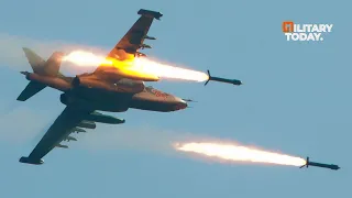Shocked NATO !! Russia's Su-25SM Fighter Jets in Action With Missiles