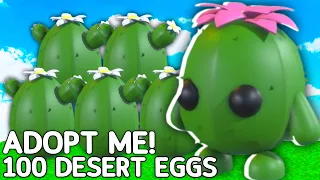 HATCHING 100 Desert Eggs In Adopt Me!