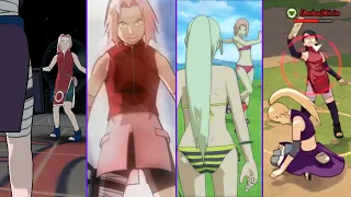 Mind Transfer Jutsu and Mind Destruction Jutsu on Sakura Haruno and Sarada Uchiha in Naruto Games