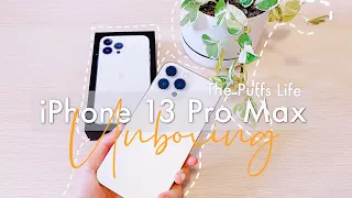 IPHONE 13 Pro Max Silver Unboxing - Aesthetic ASMR