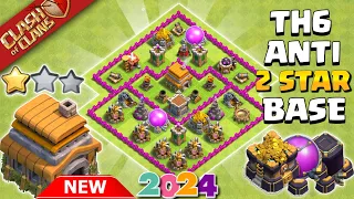 New Town hall 6(Th6) Base | Town hall 6(Th6) Farming/Trophy/Pushing | New Coc Th6 Base (Link) 2024