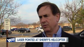 Laser pointed at Sheriff's helicopter