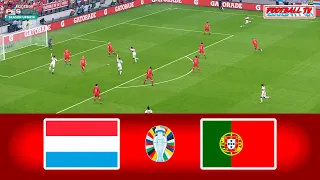 PES | LUXEMBOURG vs PORTUGAL | UEFA EURO 2024 QUALIFIER | EFOOTBALL GAMEPLAY