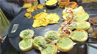 FAMOUS EGG BURGERS Karachi Pakistan - Pakistani Street Food