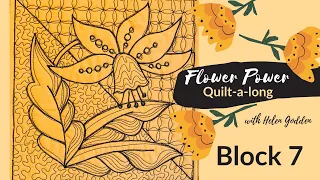 Block 7 ~ Flower Power Quilt-a-long