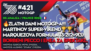 Lap 76 #421 MotoGP: Martinov Super-vikend🏆 Marquez formula 13-2x2=9(3)📐 Borbeni Pecco za spektakl🔥