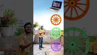 Rotating cart wheel to laptop, tab, smart phone & computer - Funny vfx magic 😄
