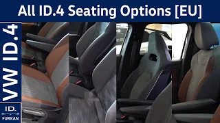 All ID.4 Seating Options - Basic / ErgoActive / Top-Sport
