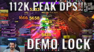 WOTLK CLASSIC - 112k PEAK DPS [DEMO WARLOCK]