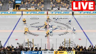 NHL LIVE🔴 Vancouver Canucks vs Nashville Predators | Game 4 - 28th April 2024 | NHL Full Match NHL24