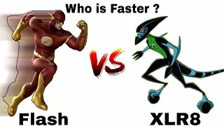 XLr8 vs Flash Ultra Fast Battle ||Logical Neo ||Ben 10 DC