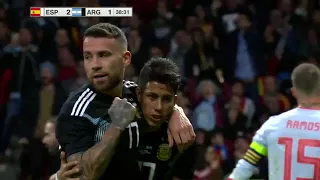 Spain 6 1 Argentina All goals & Highlights Commentary Friendly Match