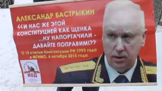 Пикет НОД у Следственного Комитета в Новосибирске 12 12 2015