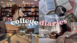 college diaries 01 💌 first day of graduate school, library, in person class + how i stay organized ✨