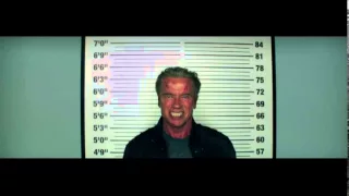 Terminator Genisys Arnold smiles on mugshot