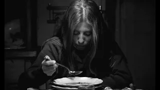 The Man from London (2007) by Béla Tarr, Clip: Henriette eats soup for one minute and six seconds..