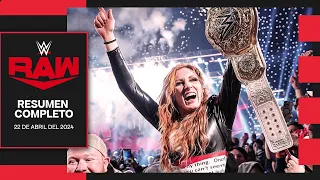 Becky Lynch CAMPEONA | WWE RAW 22 Abril 2024 - Resumen Completo en Español