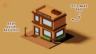 Create a Coffee House in Blender ☕️ - Grease Pencil & Toon Shader ✏️