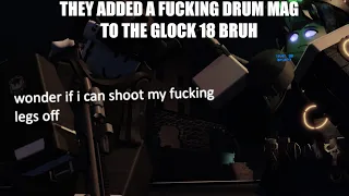 they added a drum mag for Glock-18 bruh what is this update [and skins]| Criminality Roblox V2.0.3