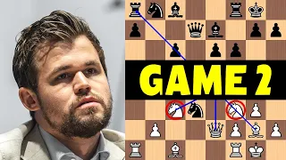 Carlsen vs Nepomniachtchi | Game 2 - 2021 FIDE World Chess Championship