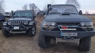 УАЗ на вояках с мотором BMW vs Suzuki Samurai на вояках с мотором BMW Д.Р. Слепой и гости ЖГУТ