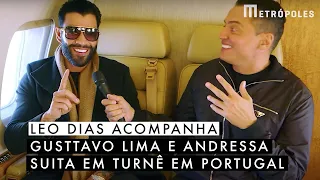 Leo Dias acompanha Gusttavo Lima e Andressa Suita em turnê em Portugal