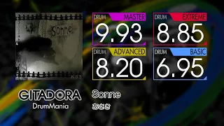 【GITADORA】 Sonne (MASTER ~ BASIC) Drum