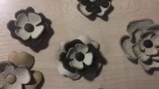 EASY LEATHER FLOWERS DIY