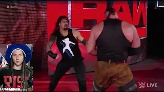 WWE Raw 7/3/17 Braun and Roman Reigns