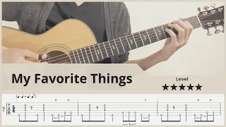 【TAB】My Favorite Things - Richard Charles Rodgers - Fingerstyle Guitar  ソロギター【タブ】
