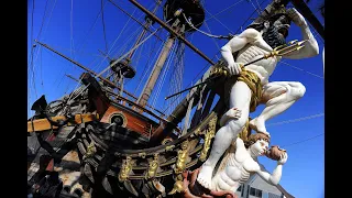Neptune..Maestoso vascello dell'epoca dei pirati!! set cinematografico.#genova #Dji #nikon #sony