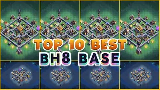 TOP 10 UNBEATEN BUILDER HALL 8 BASE  || BH8 BASE WITH LINK || BH8 BASE LAYOUT || BH8 2023
