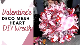 Valentine's Decomesh Heart Wreath