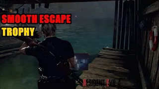 Escape on the water scooter without taking any damage RE4 Remake - Smooth Escape