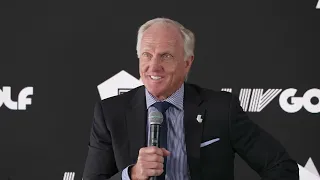 LIV Golf Adelaide 2024 Press Conference Jon Rahm Greg Norman Wednesday