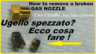 How to remove a broken Gas Cooker Nozzle