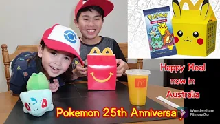 What's in a pack??? Pokemon 25 Years Anniv Happy Meal in AUS