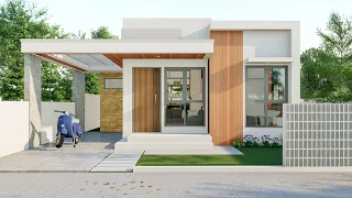 House Design Idea 10x20 meters With 3 Bedrooms