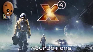 X4  Foundations #5➤Эксперимент. Неизвестная станция из другого измерения теперь наша. Строим док.