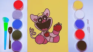 Draw and Coloring Poppy Playtime Chapter 3 Smiling Critters Picky Piggy Sand Painting