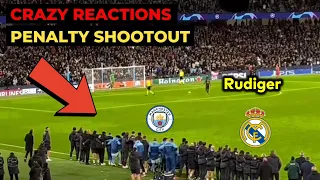 Man City vs Real Madrid penalty shootout: Crazy reactions to Rudiger penalty goal