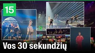 Pamatykite: eurovizinis „spec.būrys“ per 30 sekundžių paruošia sceną