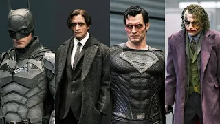 New dc comics statues Superman , Batman, joker on display Shanghai wc 2033 jnd studios