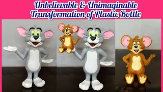 Amazing Craft Idea Tom & Jerry ShowPiece/Plastic Bottle Craft Ideas/Creative Plastic Bottle Crafts