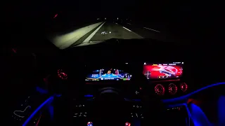 2024 Mercedes AMG GT  53 4-Door POV on the German Autobahn / No Speed Limit with Ambient Lighting