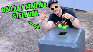 We Exploded Blast Proof Steel Box! How Many Grenades did it Take?