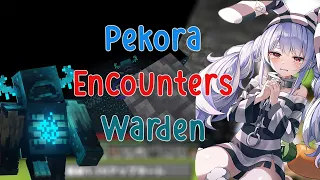 Pekora Encounters The Terrifying Warden in New Update Minecraft 1.19!!