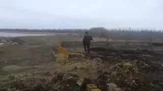 Militias shoot with RPG   War in Ukraine