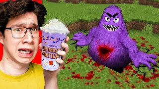 I Scared My Friend as Grimace Shake in Minecraft